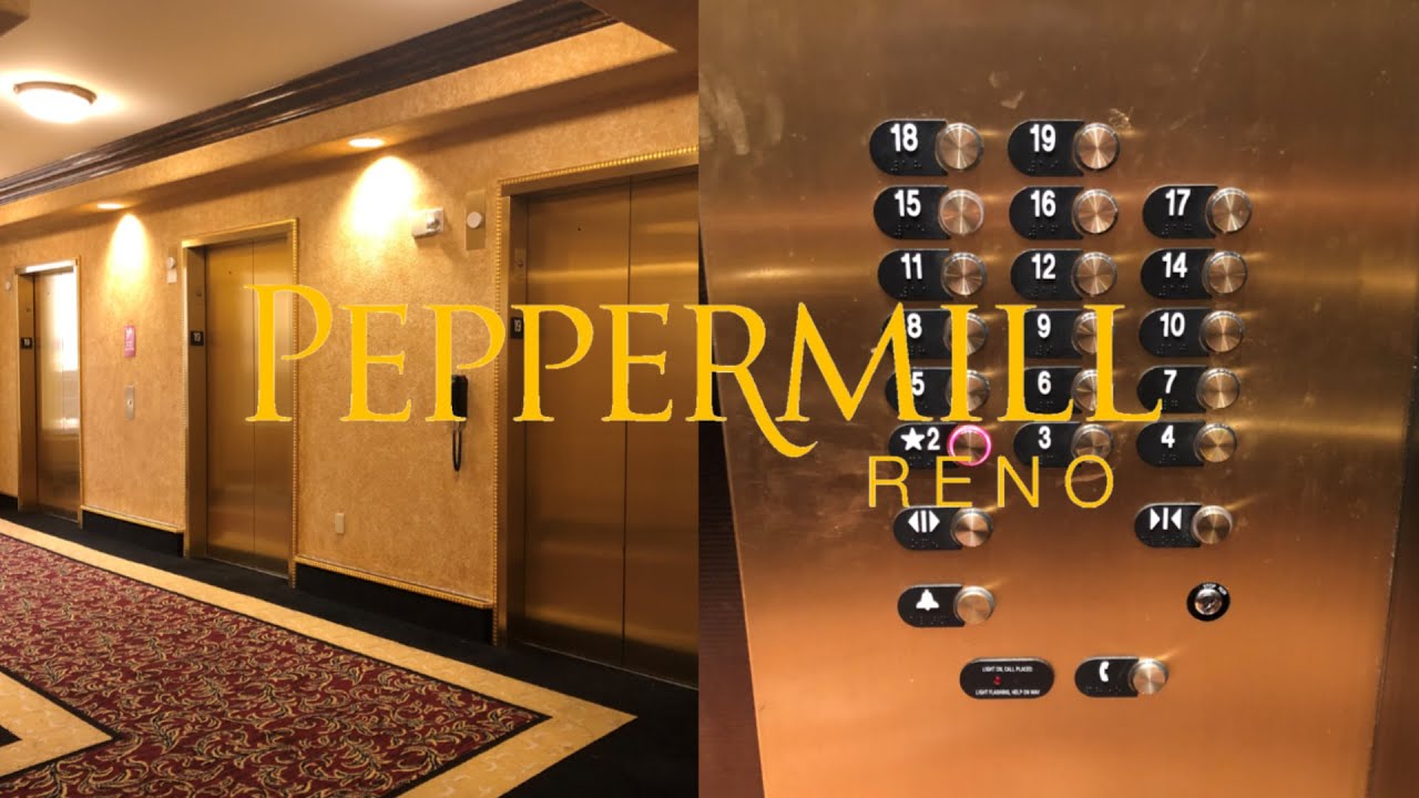 Loud Voice! OTIS Traction Elevators-Peppermill Hotel Tuscany Tower-Reno, NV