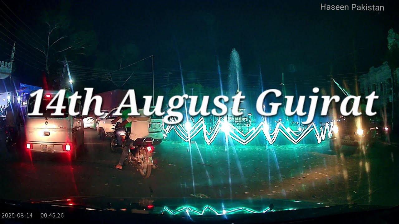 Nwabzada Chowk ,Fawara Chowk, Gulzar e Madina Chow Gujrat (Dash Cam view)4k