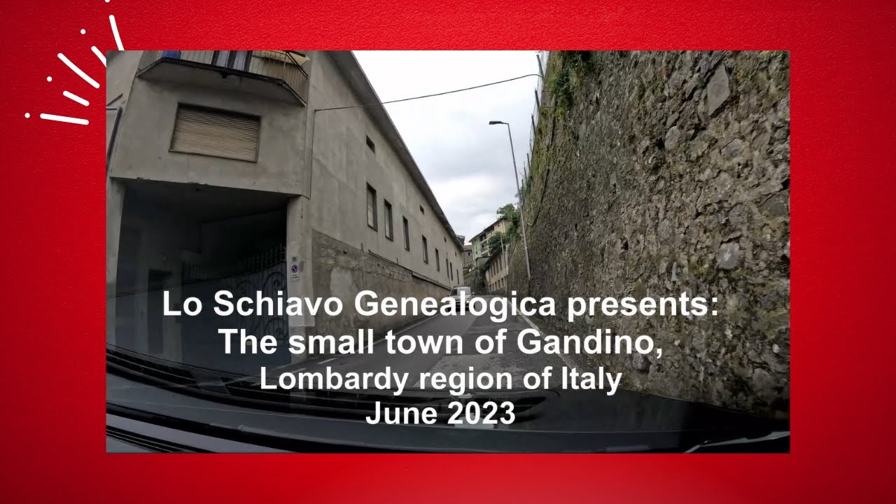 Small town of Gandino, Italy