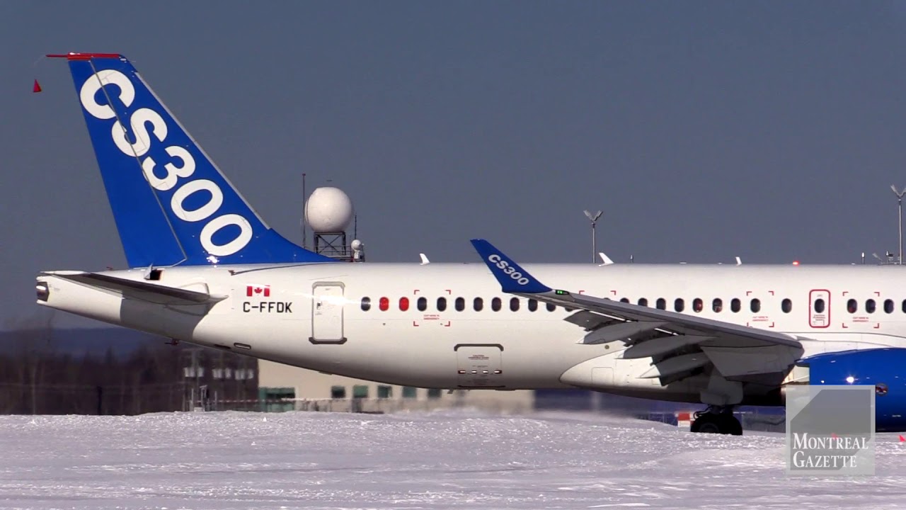 Bombardier CS300 makes its First Flight