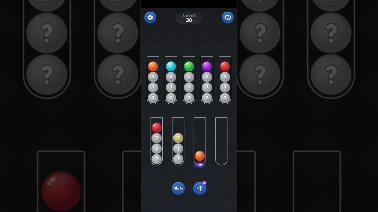BALL Short 30 level color puz game