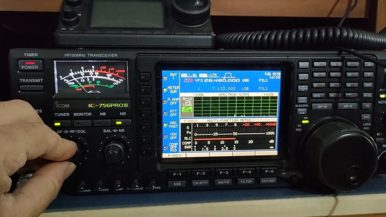 IC 756 PRO 3...vs FT1000 MP...RX with same setting and antenna.