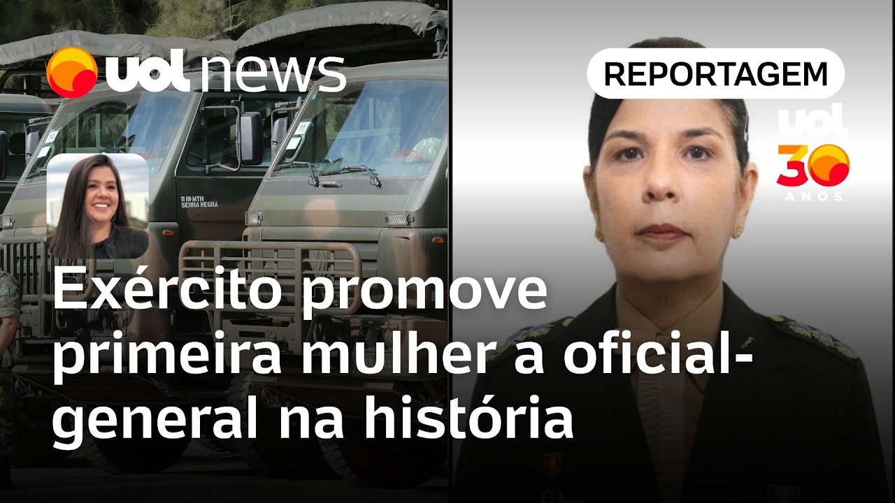 Exército promove primeira mulher a oficial-general na história | Carla Araújo