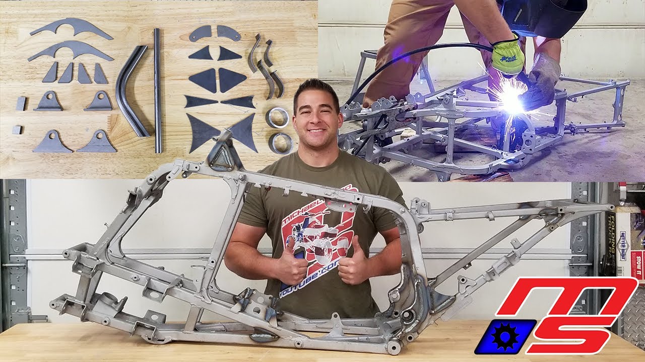 How To Gusset an ATV Frame Honda TRX250R | Project 250R Part 5