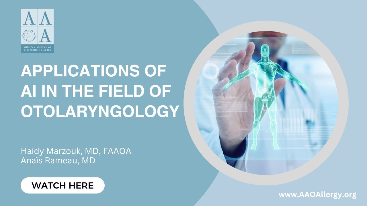 Applications of AI in the Field of Otolaryngology ENT with Anaïs Rameau, MD