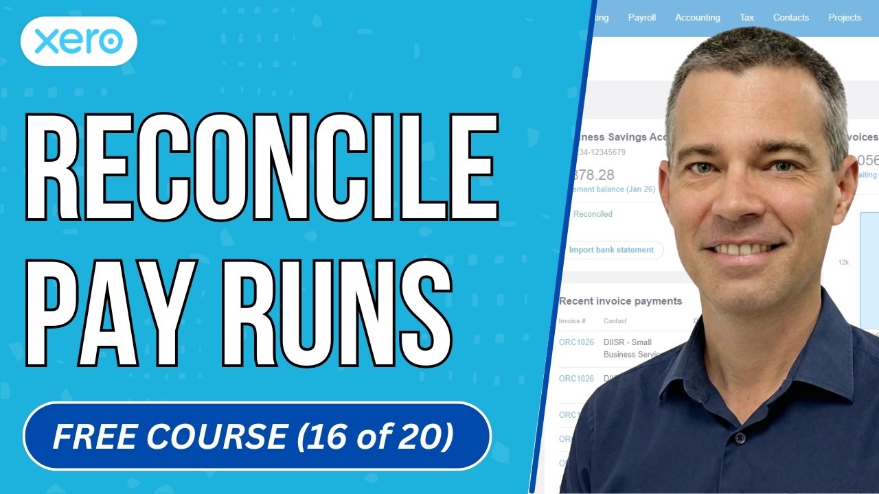 Xero Payroll - How to Reconcile a Pay Run