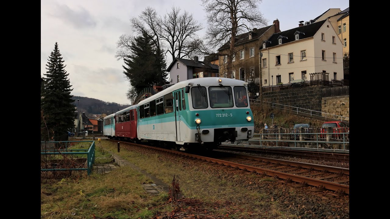 Winterdampf im Winterwunderland Erzgebirge/Westsachsen (u.a. mit 86 1744, 772er,...)