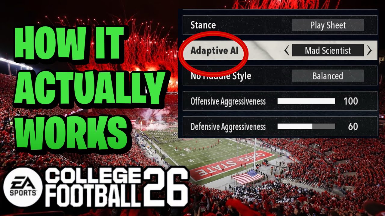 Правда об адаптивном ИИ в Dynasty College Football 26