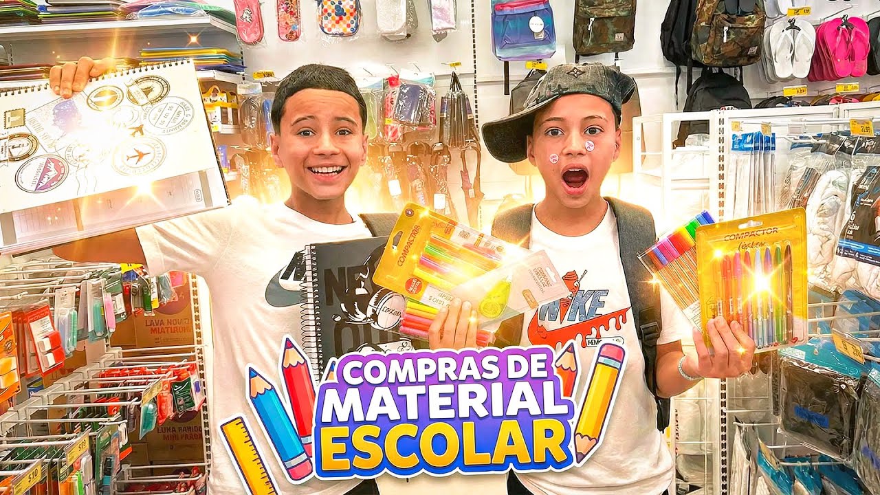 OS GEMEOS ANTÔNIO E JP COMPRARAM O MATERIAL ESCOLAR 2026!! • Antônio Jp•