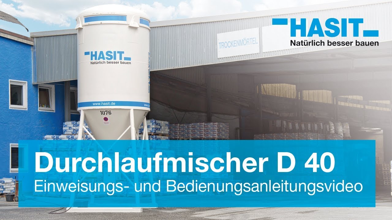HASIT - Durchlaufmischer Silo  - Einweisungsvideo