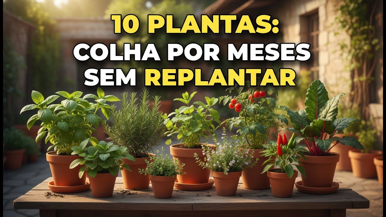 Pare de Comprar Verdura: 10 Plantas Que Você Colhe Por Meses Sem Fazer Quase Nada