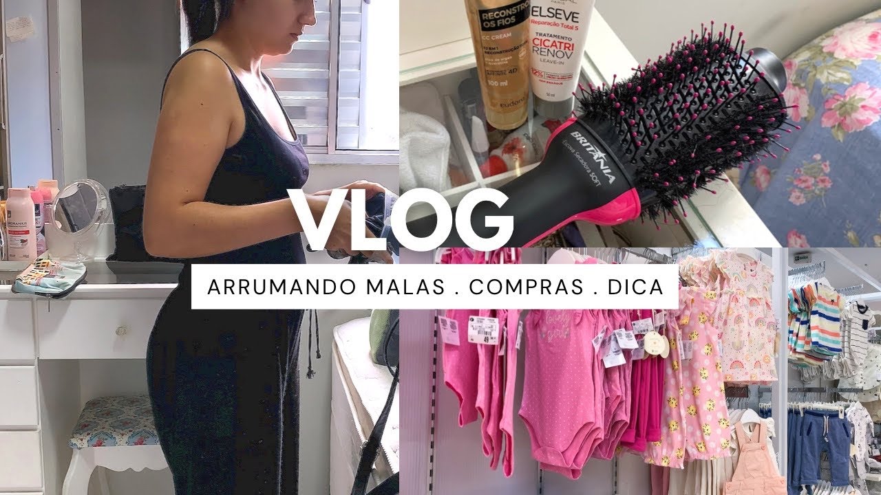 Vlog | organizando as malas para viajar , comprinhas no shopping ✨