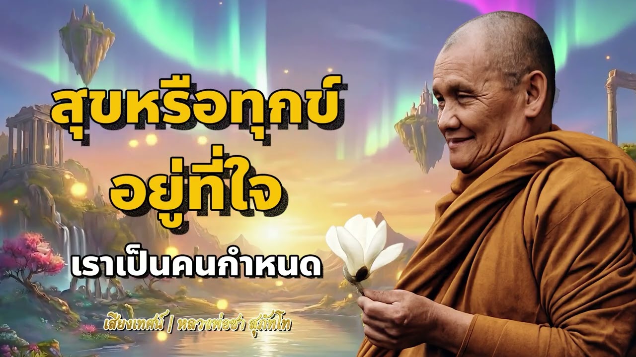 สุขหรือทุกข์ อยู่ที่ใจ เราเป็นคนกำหนด.... | หลวงพ่อชา สุภัทโท