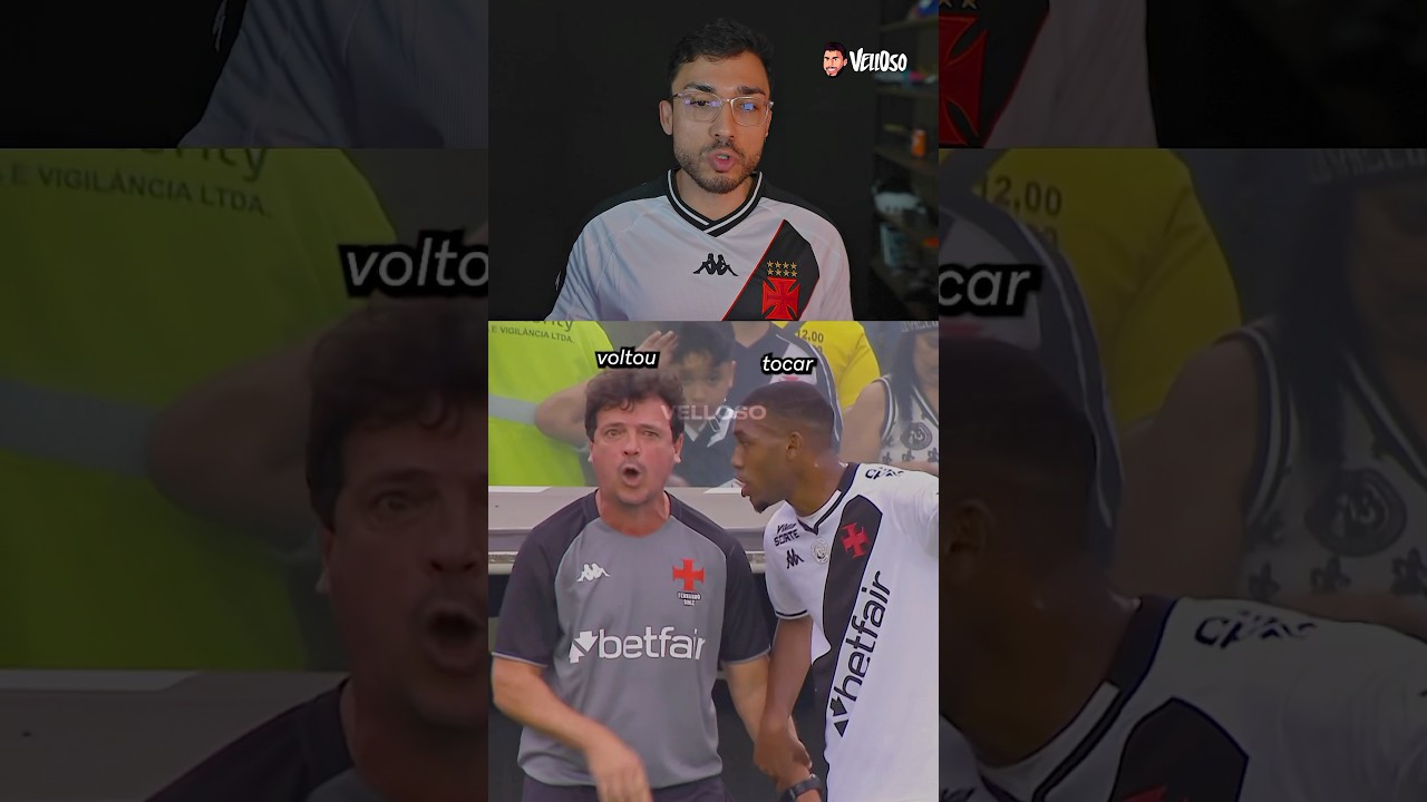 Leitura labial do Fernando Diniz irritado com o Rayan. #vasco #dublagem #corinthians