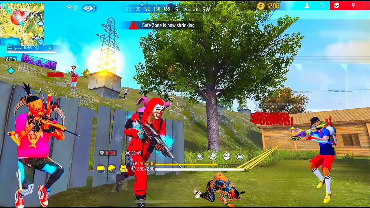 25 kills 💪SCAR + Mp4D 99% Hsr Solo Vs Squad Full Gameplay 🪂Iphon 13 pm freefire 2026