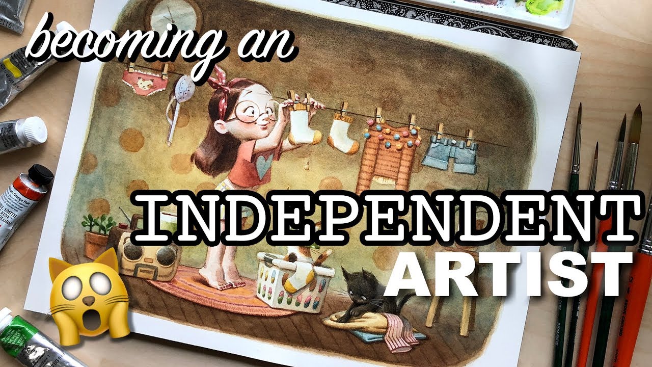 Becoming an INDEPENDENT ARTIST! 😱 Watercolour Illustration 