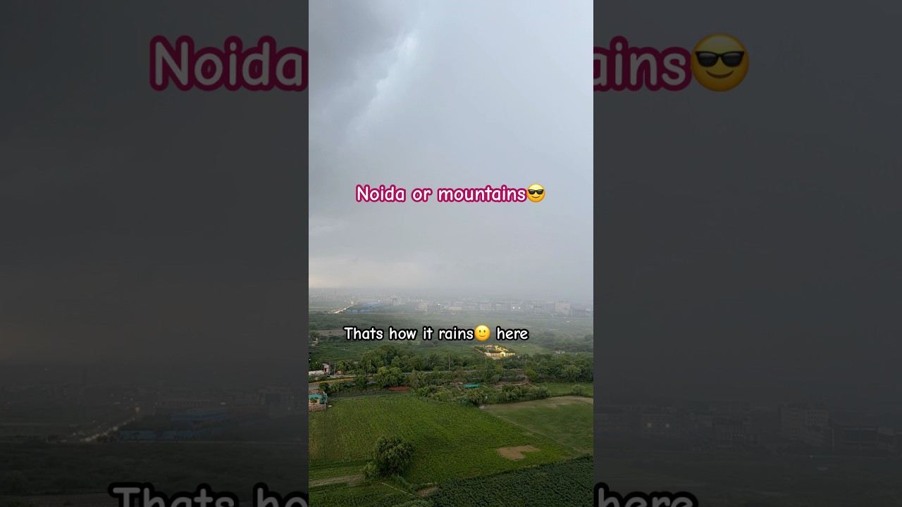 Thats how it rains in Noida, see the rain approaching.. how beautiful🥹