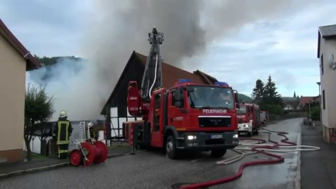 FF   Großbrand Kaufhalle Güntersberge      03.09.2015