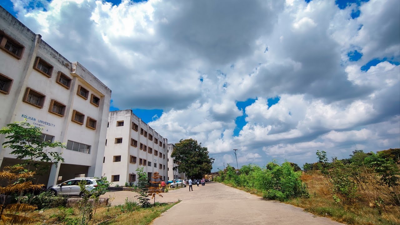 A Fabulous View Of Kolhan University FROM THE TOP  of University Building #chaibasa #jharkhand .
