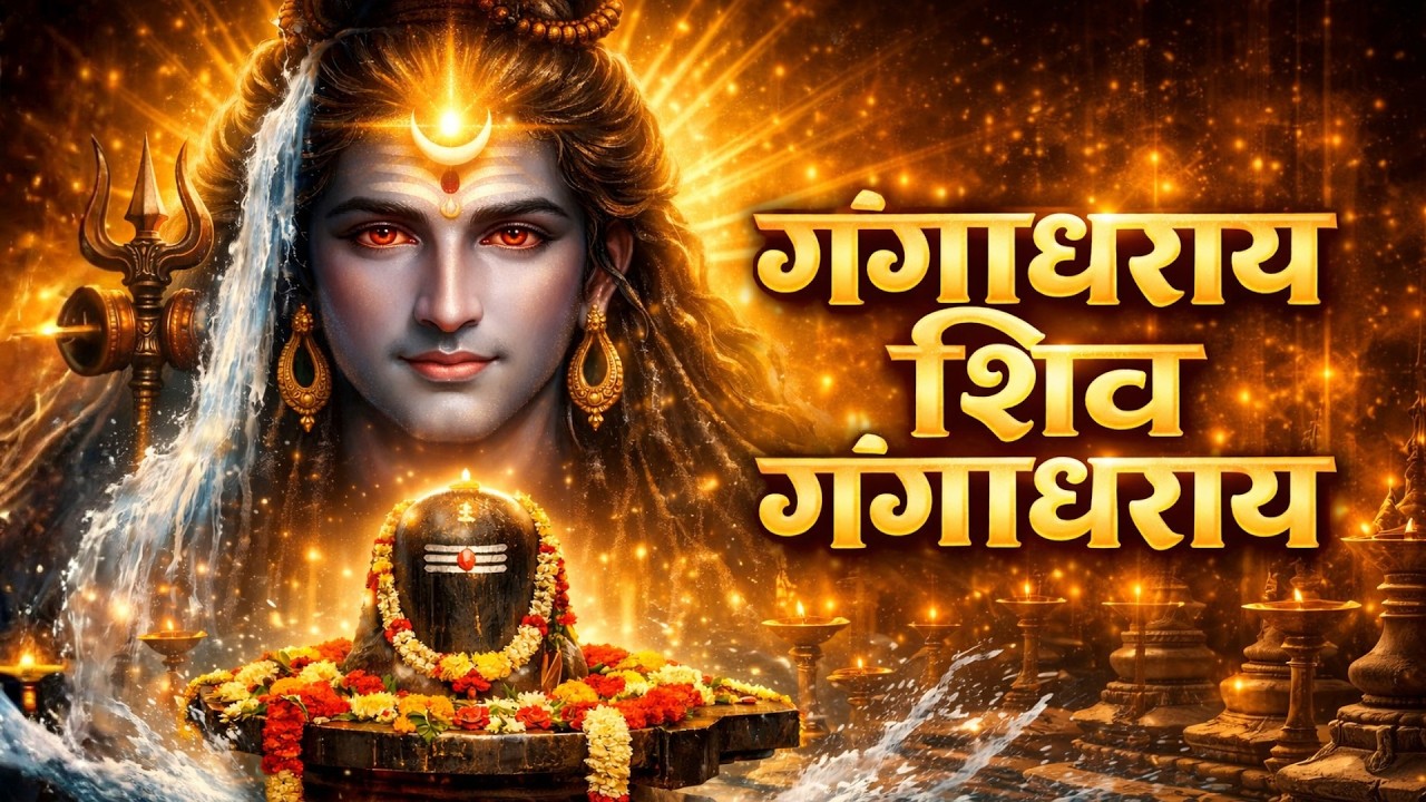 गंगाधराय शिव गंगाधराय | 1 Hour Powerful Shiva Mantra | Remove Negative Energy 🔱