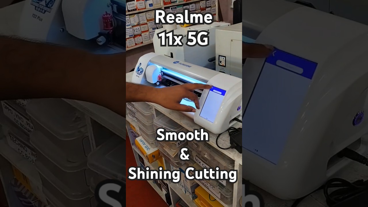 Realme 11x Mobile Sticker Cutting Machine | Full Process | Final Look Will Amaze You! 🔥 #shorts #new