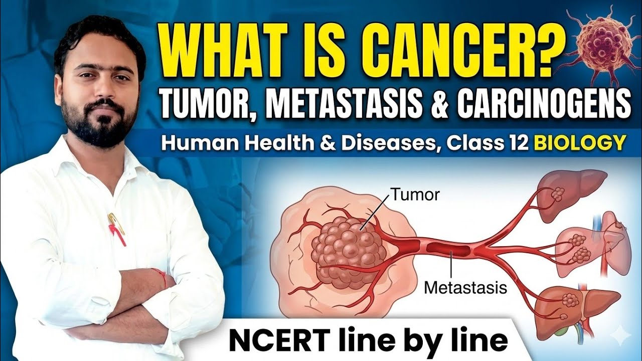 What is Cancer? | Tumor, Metastasis & Carcinogens | Class 12 Biology