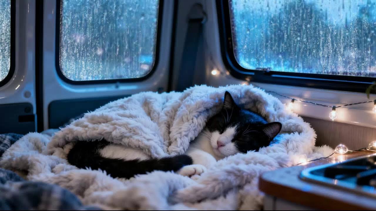 Relaxing Rain on Car Roof During Heavy Storm | Fall Asleep Fast