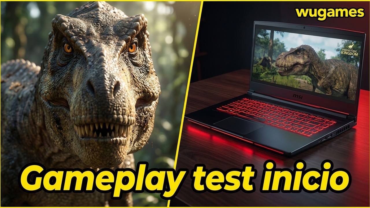 PREHISTORIC KINDOM - Gameplay test inicio - Notebook MSI