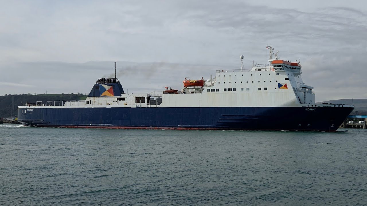 Norbay departing Larne bound for Cairnryan. 8/3/26