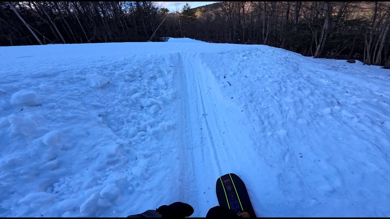 POV| SIDE HIT SNOWBOARDING