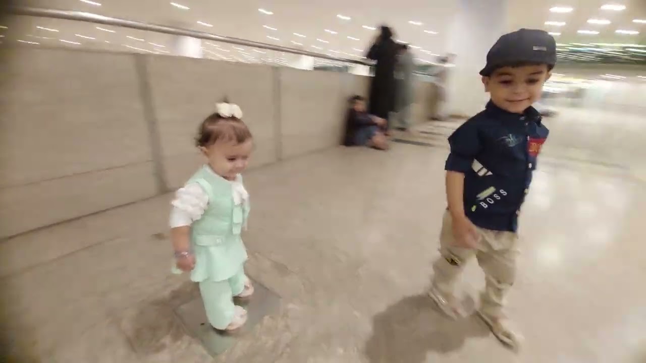 Rayyan haider and Jannat Shahzadi at Islamabad International Airport part 6