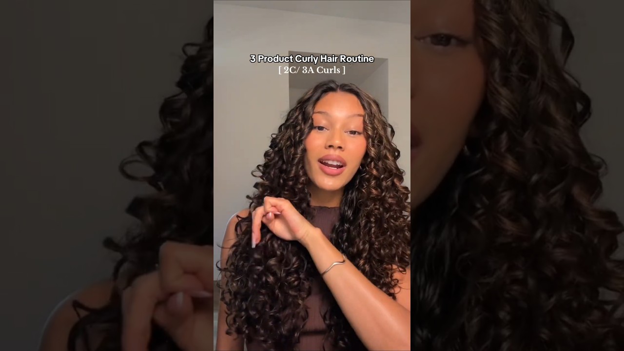 Defined 2C/3A Curls with Just 3 Must-Have Products 💖 ft @itsmikaylanicolee