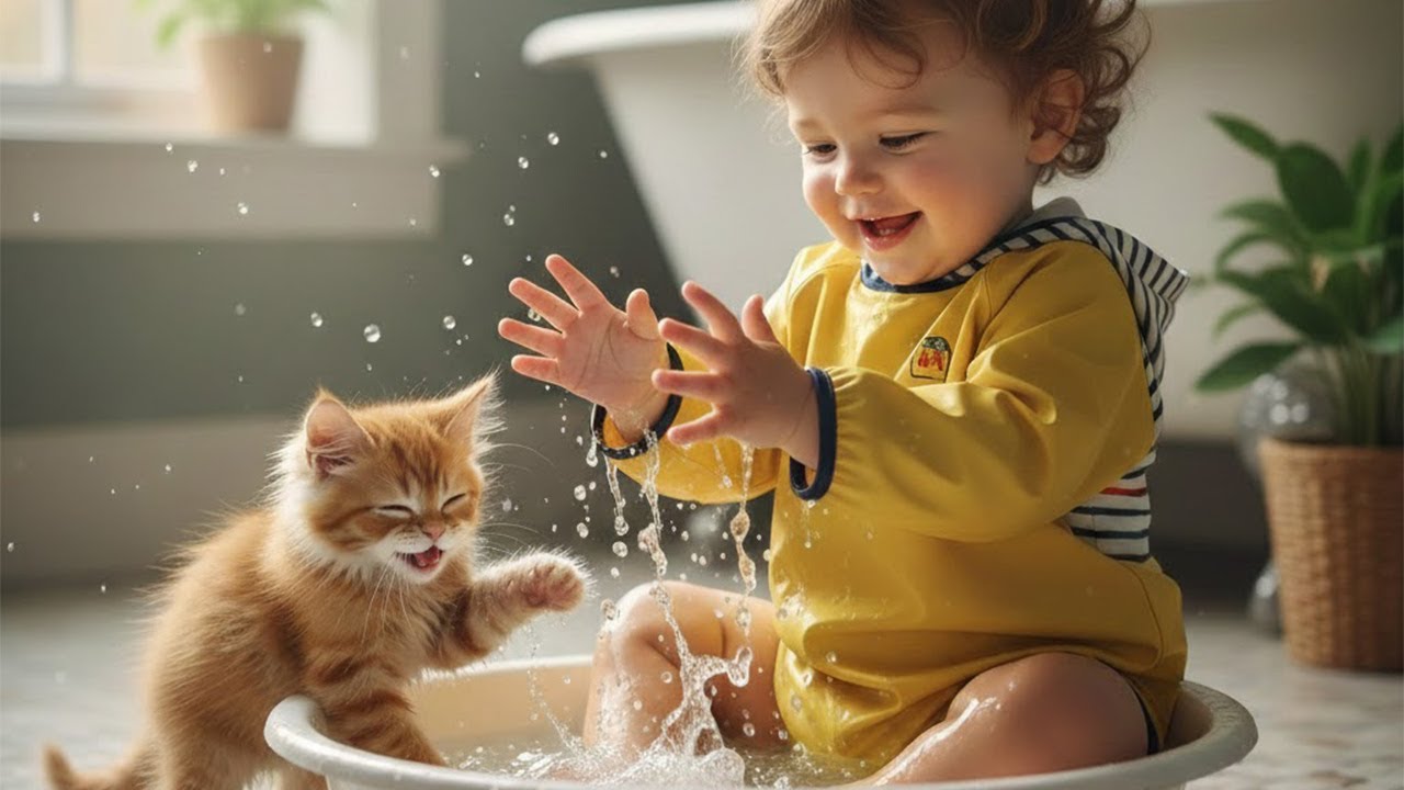 Babies and Kittens Are Too Cute Together 🥹
