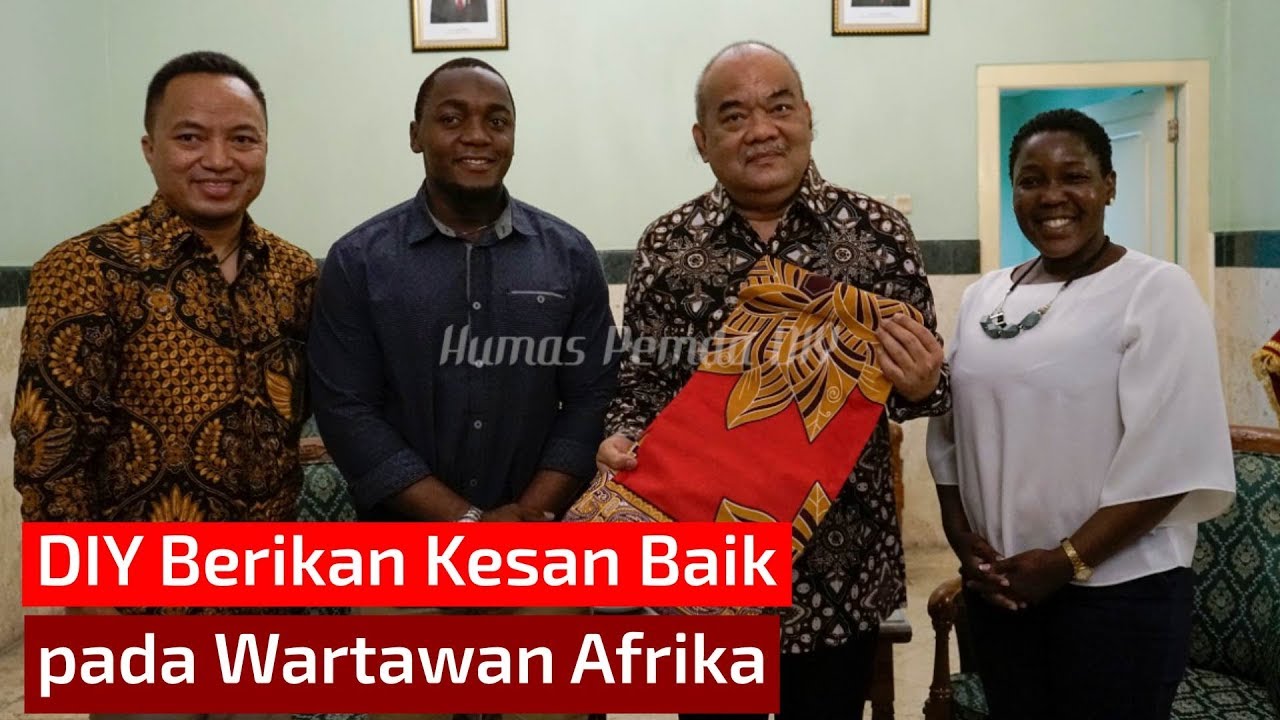 Wagub DIY Menerima Media Massa dari Lima Negara di Kawasan Afrika