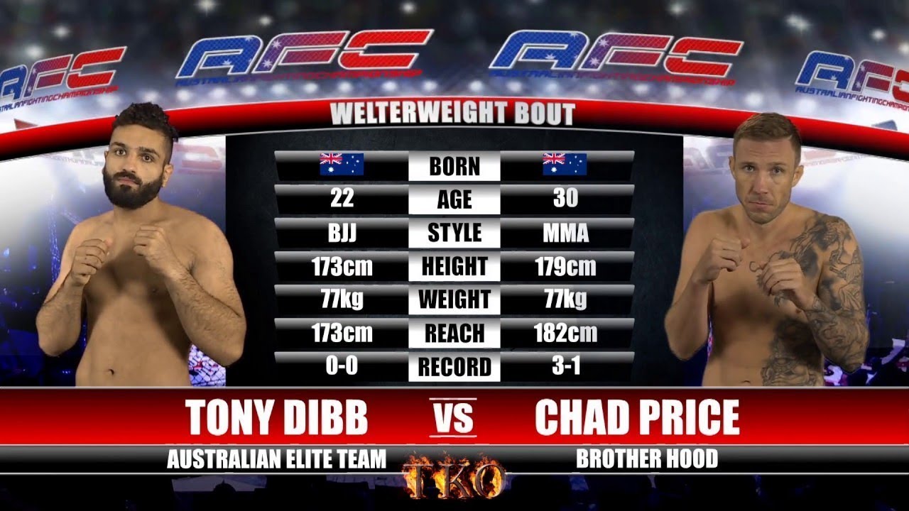 AFC 15 - Bout No.3 - Tony Dibb Vs Chad Price - MMA Fight