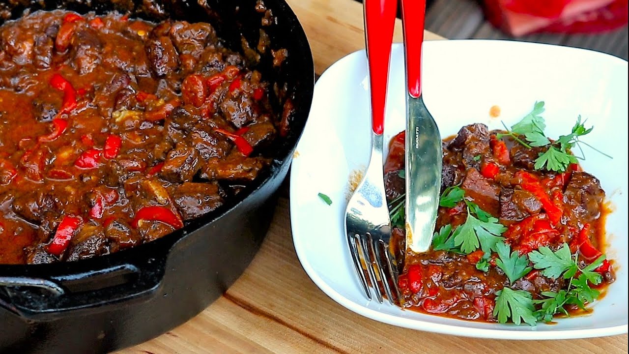 Pork Belly Burnt Ends als Gulasch, einfach nur sensationell.