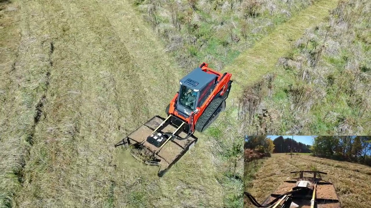 Skid Steer Brush Cutting | Overgrown Field Reclaimed (Before & After Drone Footage)