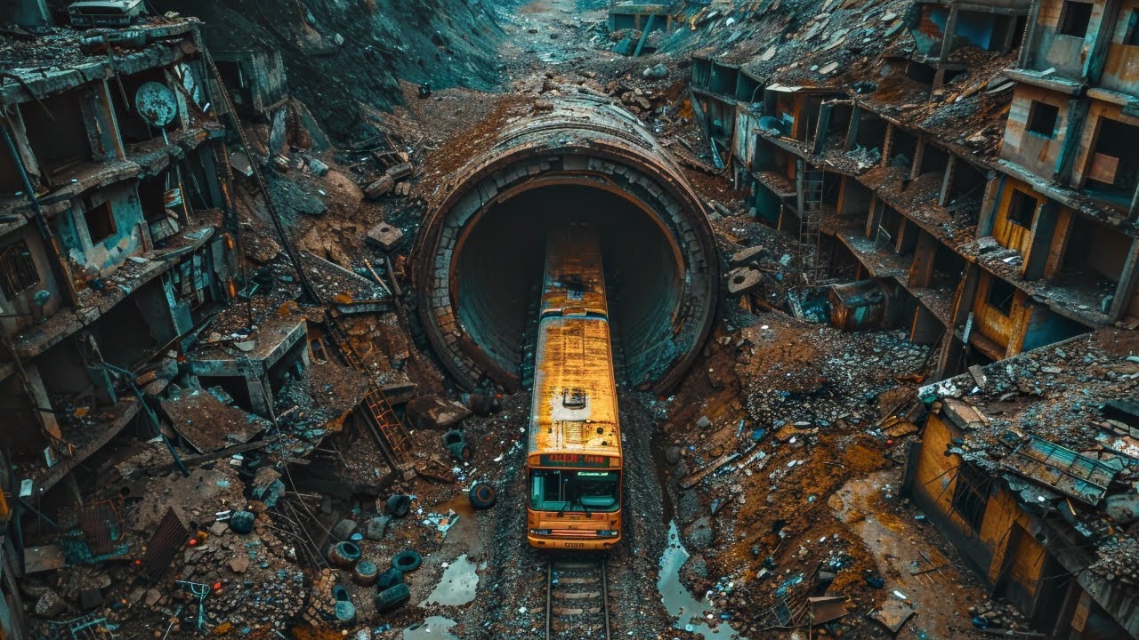 A Bus Crossed The Tunnel And  8 Billion People Vanished And The World Stood Empty