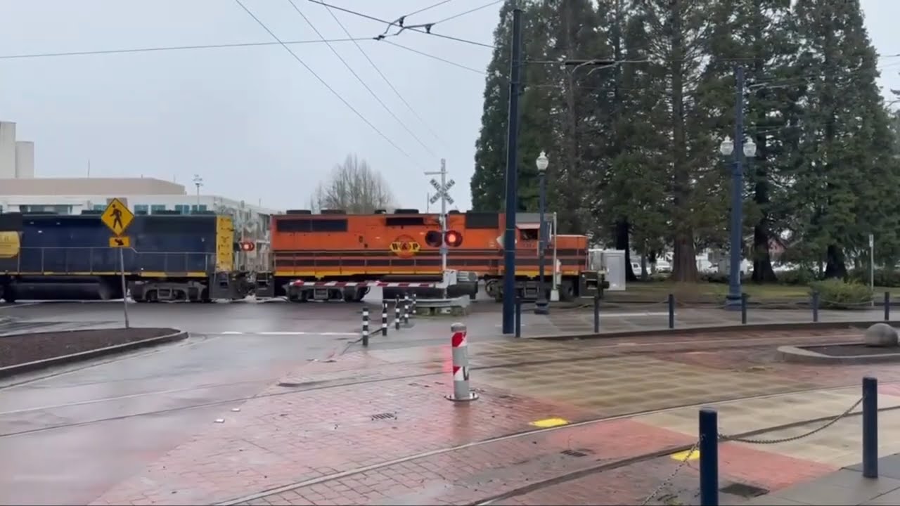 Freight Train 🚂 crossing Washington @ Adams