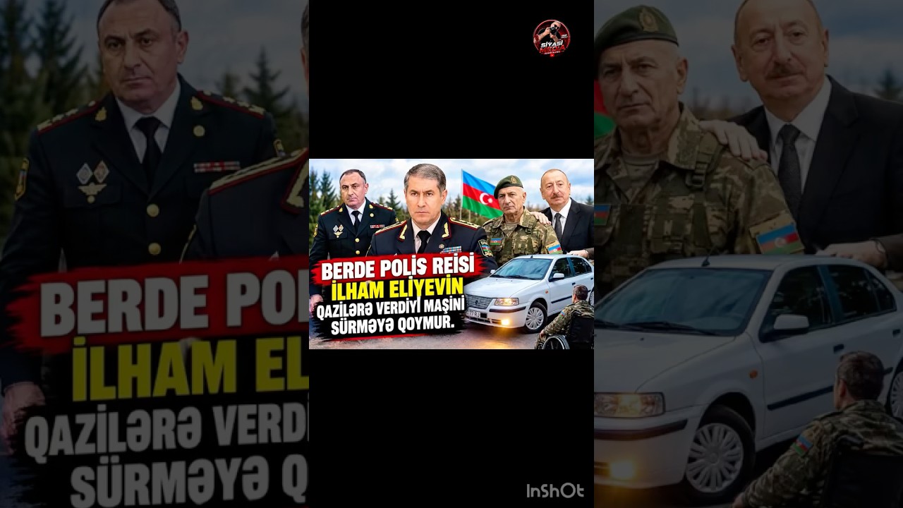 Qazilərə verilən maşın Polislər tərəfindən s&uuml;rməyə qadağa edilir r&uuml;şvət isdiyirlər.Bərdə Polis rəisi