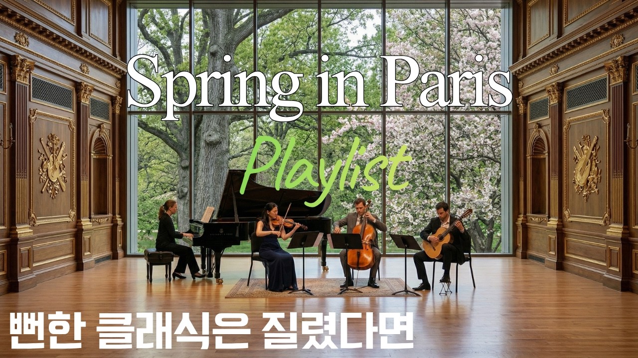 [Playlist] 봄내음 가득한 쇼팽풍 앙상블 | Spring in Paris