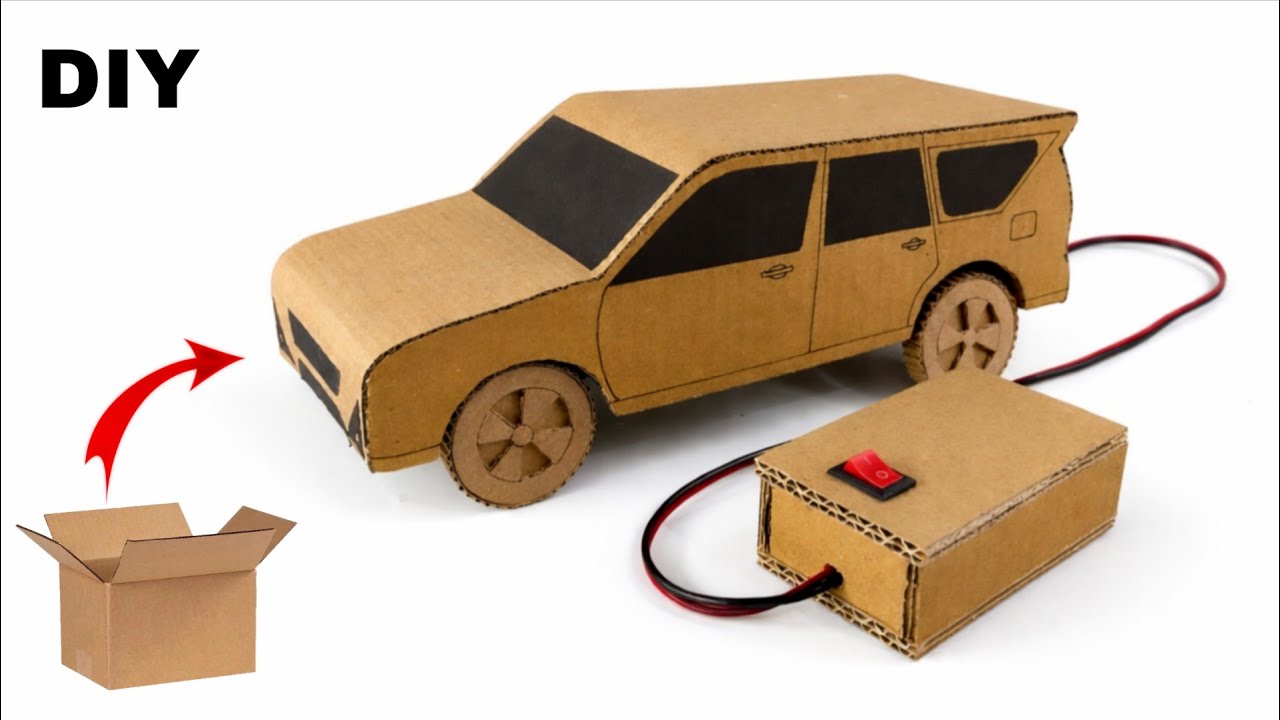 DIY cardboard RC Car | How to make RC Car | cardboard school project 