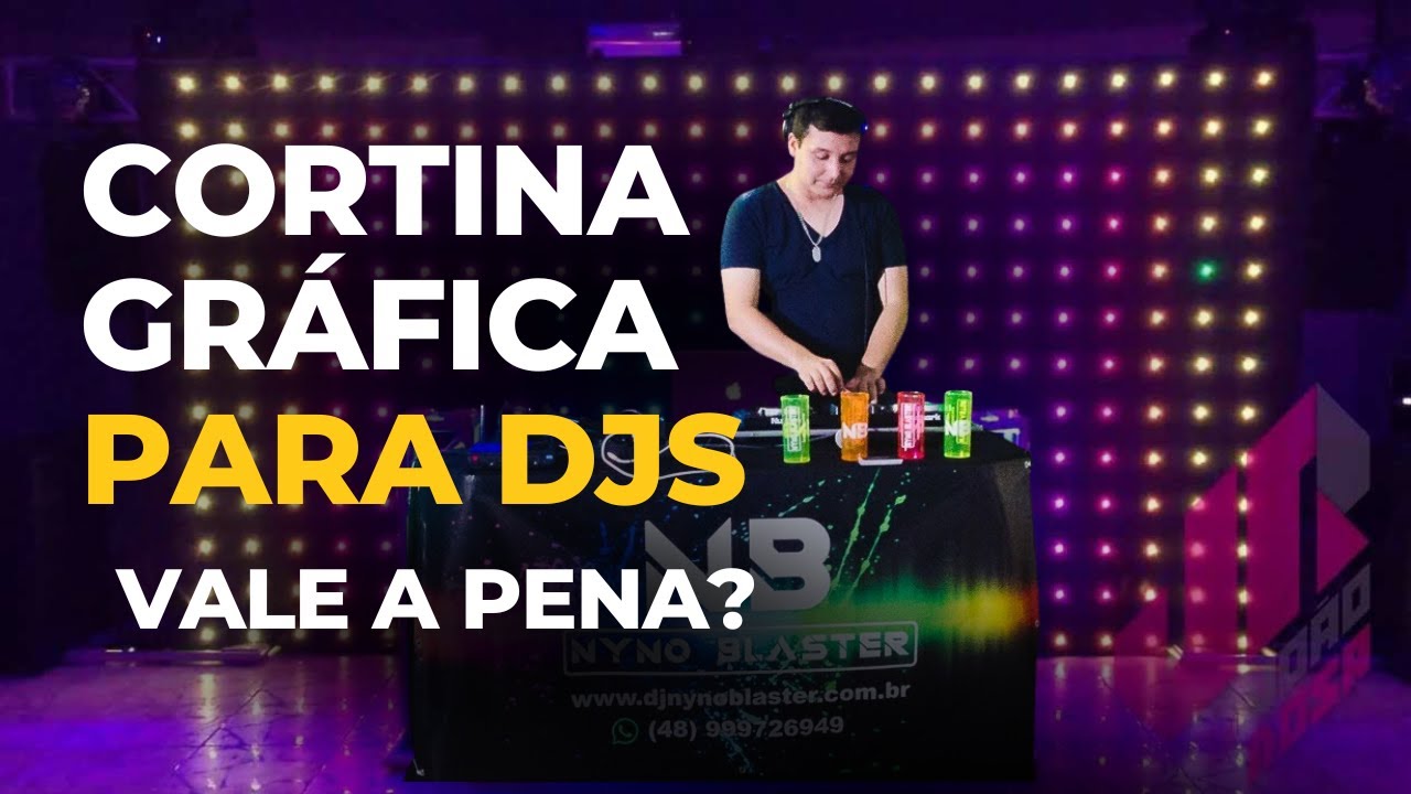 Cortina de Led Gráfica - Um diferencial Para Djs de Festas e Eventos Sociais.