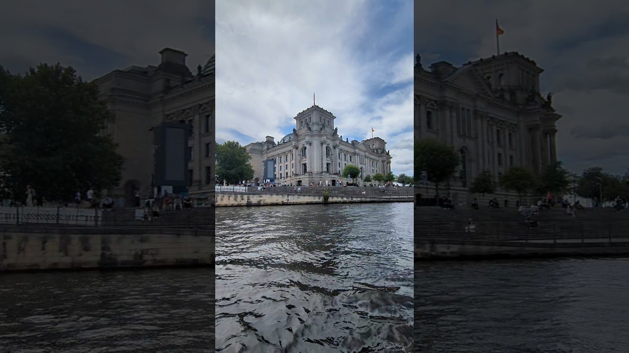 Berlin on the Spree, Reichstad, Chancellery, a beautiful day in Germany