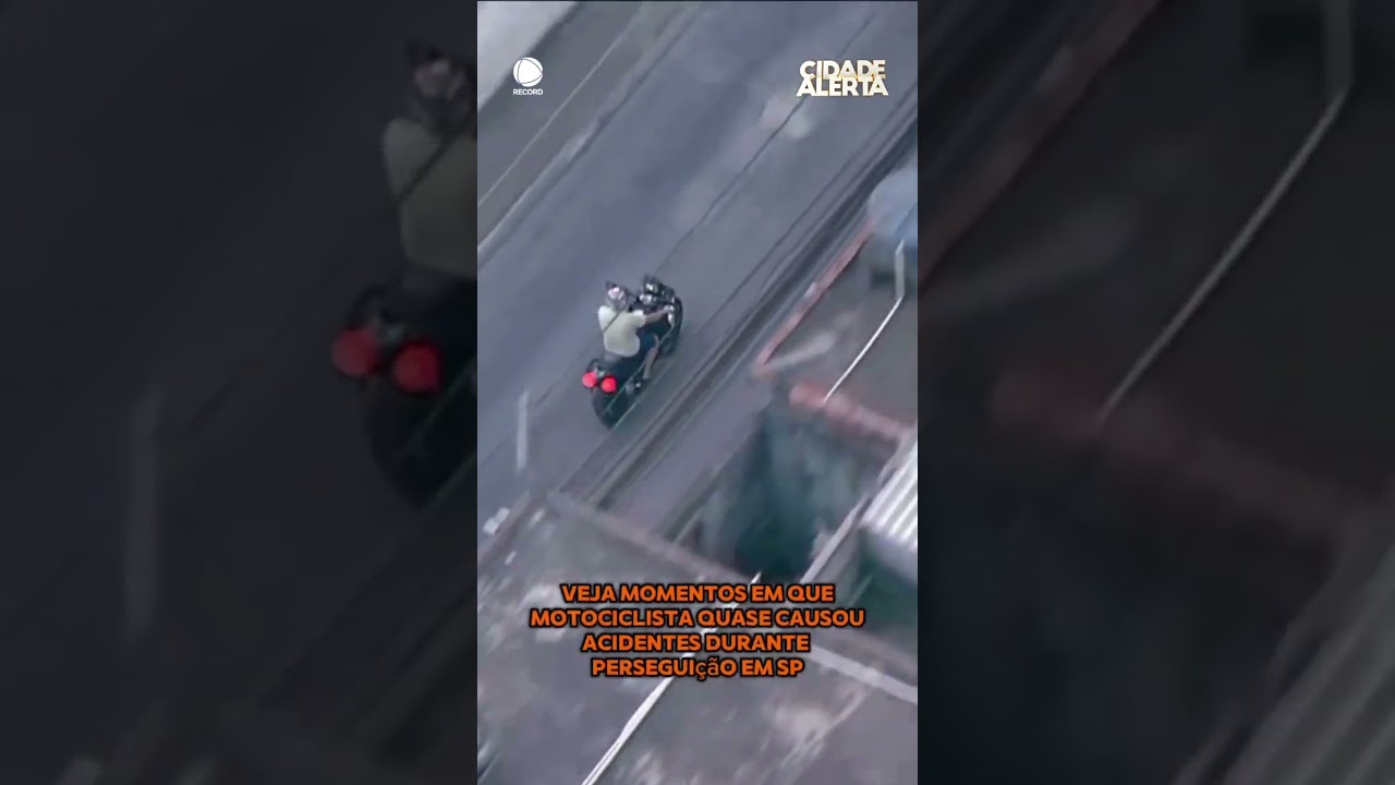 Veja o v&iacute;deo da persegui&ccedil;&atilde;o que parou S&atilde;o Paulo na tarde desta quinta (19) 🚨😮 #Shorts #CidadeAlerta