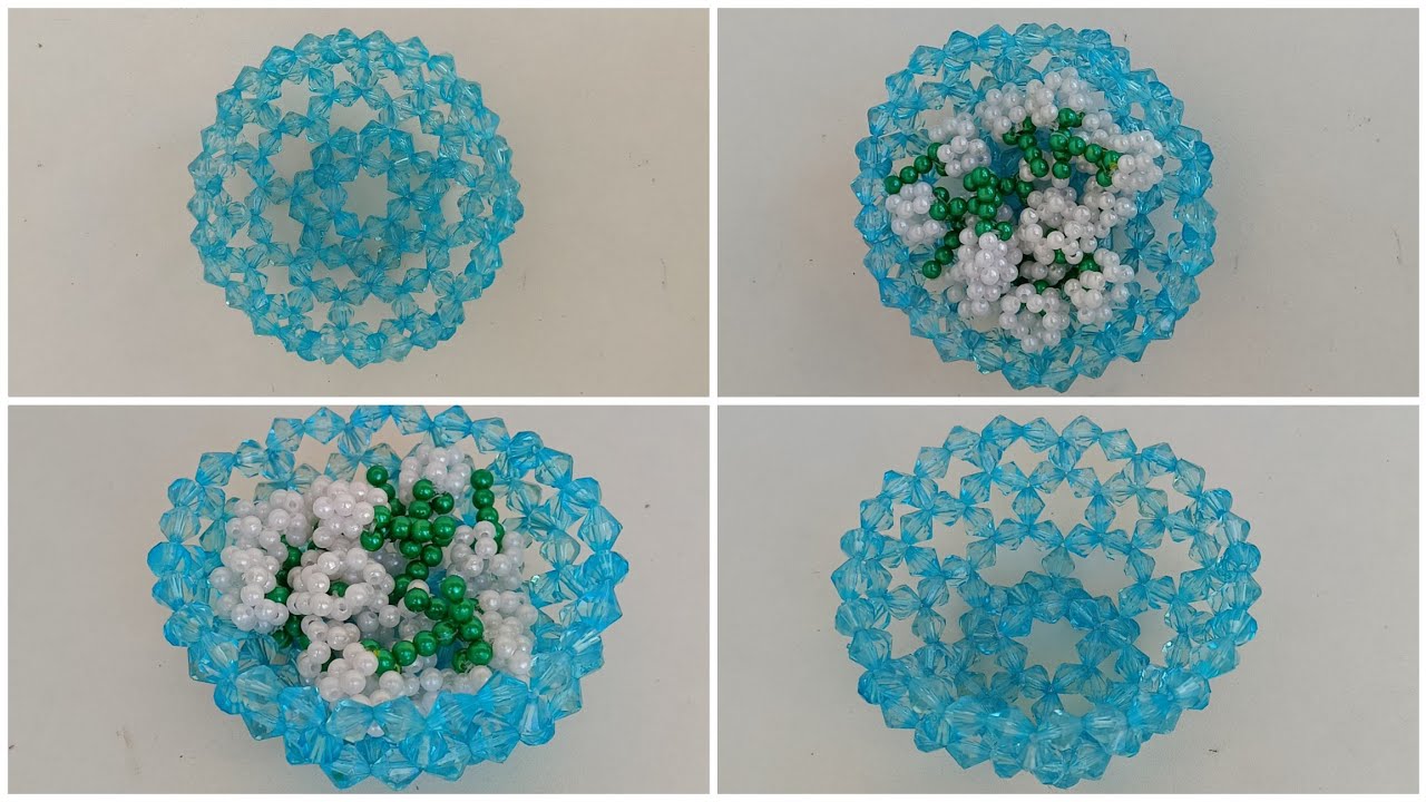 How to Make Beaded Flower Basket unique design | Beaded Fruit Basket | DIY Beaded Bowl | Bowl Craft