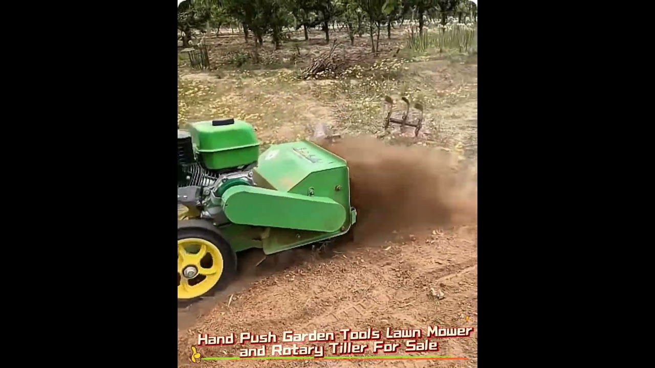 Hand Push Garden Tools Lawn Mower andRotary Tiller For Sale #wholesale #lawnmower #machine #farm