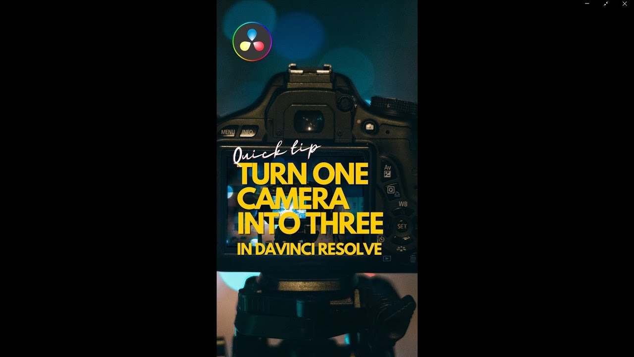 Edit one camera angle into three (using multicam) in DaVinci Resolve