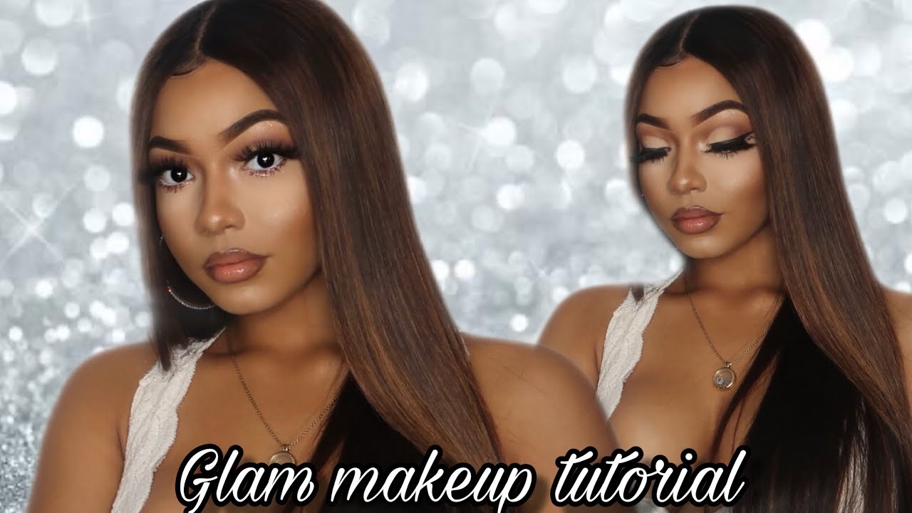 Easy Glitter Fall/Holiday Makeup Tutorial | Affordable | Makeup For Women of color