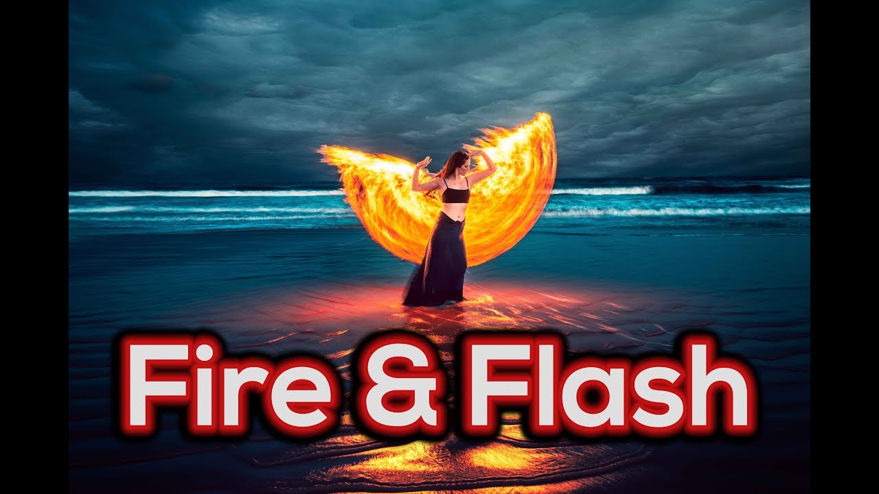 Light Painting with Fire and Off Camera Flash
